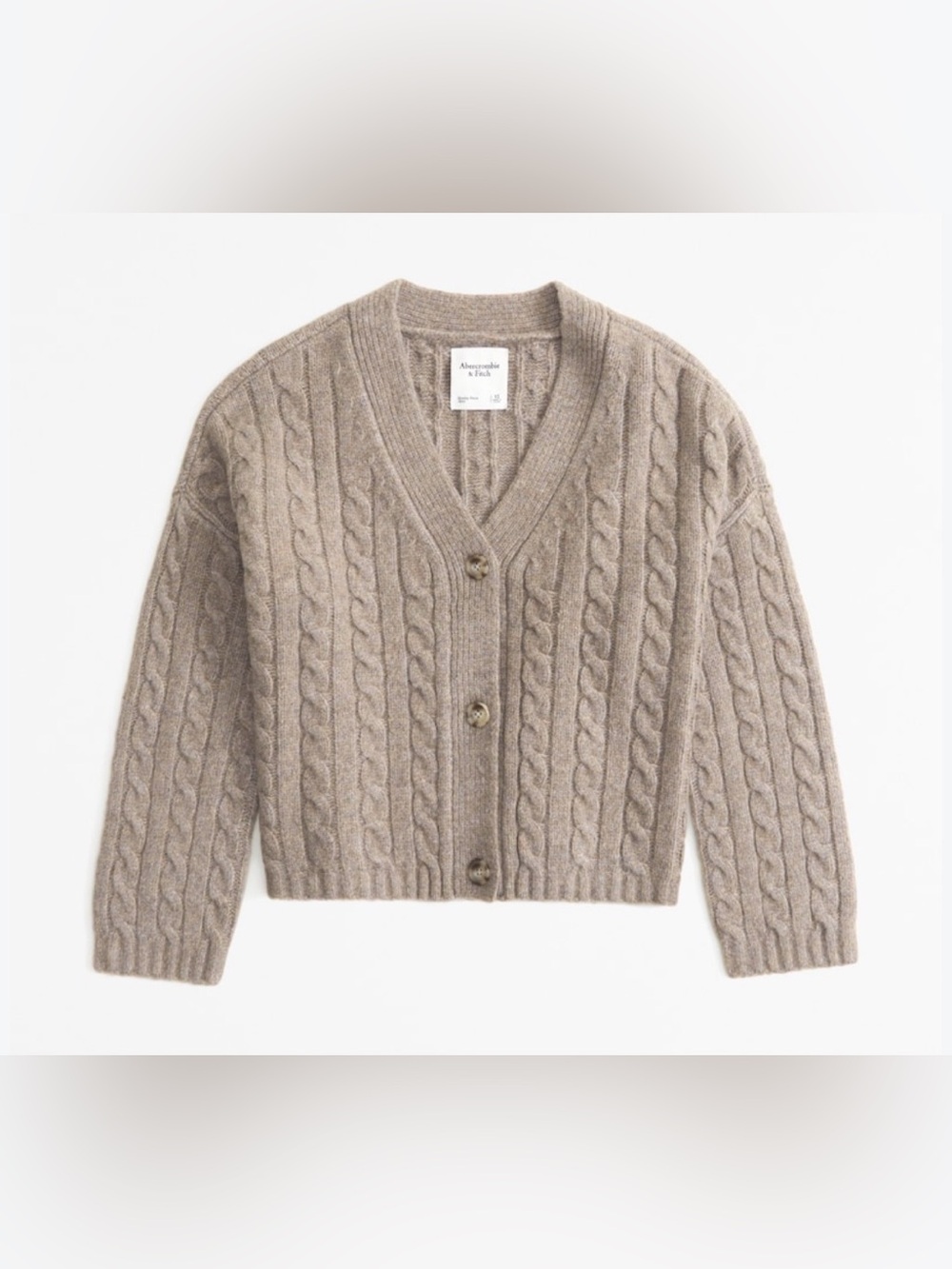 Abercrombie & Fitch Cable Short Cardigan